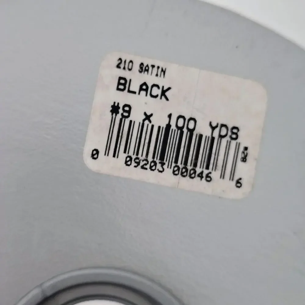 McGinley Satin Ribbon Black #9 1 5/16